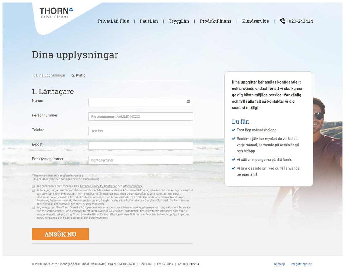 Forbrukslån kalkulator Norwegian